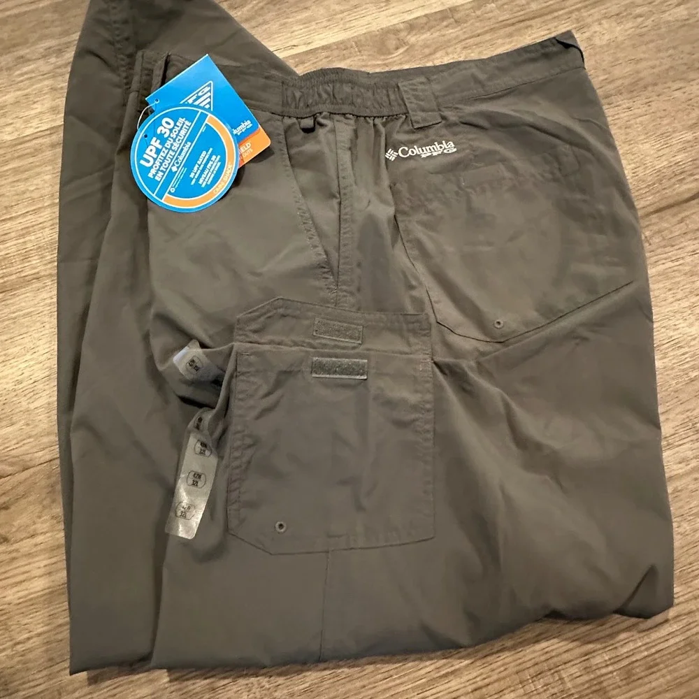 Columbia Mens Blood and Guts III Pant Grey 42x32 FM8281-028 Fishing Hiking NEW